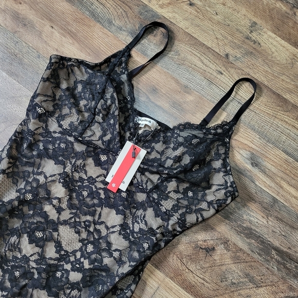 Popilush Black Lace V Neck Shapewear Tummy Control Bodysuit Size 3XL - Picture 6 of 10
